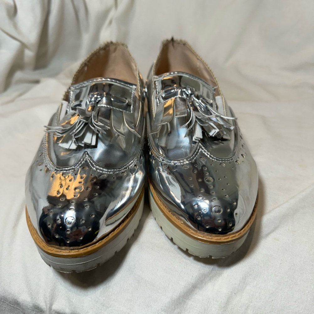 Qupid Tassle Loafers, lug sole womens shoes